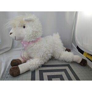 Cream llama Alpaca Plush 22 Inch MTY International Stuffed Animal Toy